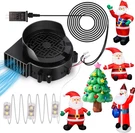 IP68 Inflatable Fan Blower Replacement 12V 1.0A W/ Led Lights For Holiday Decor. Fixed Price $36.55.