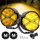 2X 4 Inch Led Round Pods Side Shooter Amber Drl Turn Signal Driving Lights. Fixed Price $113.50.