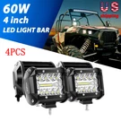 4" Inch Spot Pods Led Work Lights Bar 60W Offroad Trucks Fog Driving Lamp. Fixed Price $36.99.