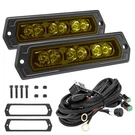 Ychow-tech 7IN Flush Mount Led Pods 12000LM Amber Cree Off Road Work Lights For. Fixed Price $86.76.