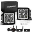 120W Led Pod Lights 3.3IN Spot Driving Beam Drl 9-30V For Toyota Tacom. Fixed Price $80.79.