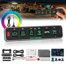 Mictuning Rgb Wireless 6 Gang Switch Panel Toggle Momentary Control System Box. Fixed Price $155.90.