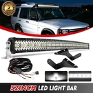 For Land Rover Discovery 52'' 3-ROW Curved Led Light Bar + Mount Brackets Wire. Fixed Price $166.39.