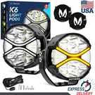 Mictuning 4 Inch Led Round Light Pod Kit White Drl Turn Signal & Spot Beam New. Fixed Price $105.29.
