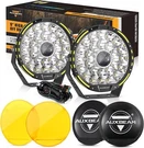 Auxbeam 9"INCH Round 360-PRO Led Work Light Pods Offroad Driving Lamps + Covers. Fixed Price $249.59.