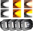 Aslong 4PCS 5INCH Flush Mount Amber/white,. Fixed Price $64.14.