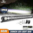 26INCH Dual Row Led Work Light Bar Spot Flood 4WD Truck Suv Atv Driving Lamp 24". Fixed Price $38.72.