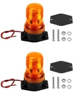 Qwork Amber Led Strobe Lights, Warning Emergency Flashing 2 Pack, Orange. Fixed Price $24.88.