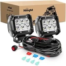 Nilight ZH009 2PCS 18W Led Spot Off Road Lights W/ Wiring Harness. Fixed Price $33.99.