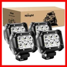 60001S-C Led Light Bar 4PCS 18W 1260LM Spot Pods Driving Fog Off Ro.... Fixed Price $38.99.