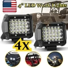 4PCS 4" Inch Quad-row 240W Led Work Light Bar Cube Spot Pods For Offroad 4WD Atv. Fixed Price $22.99.