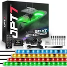 OPT7 4PC Led Boat Interior Lighting Strip Kit Multi Color Glow Neon Marine Deck. Fixed Price $75.99.