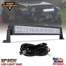 Auxbeam 22INCH 120W 5D Led Light Bar White Spot Flood Jeep Dodgr Ford Atv Us. Fixed Price $69.99.