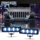 2X 6INCH Led Work Lights Bar Spot Pods Fog Lamps Offroad Truck Suv Atv 12/24V. Fixed Price $29.02.
