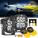 Auxbeam 3" Led Cubes Work Drl Turn Signal Off-road Driving Lights Ford. Fixed Price $144.49.