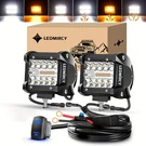 2X 4" Led Light Bar Spot Flood Pods Off-road 4WD Suv Truck + Wiring Harnes. Fixed Price $38.60.
