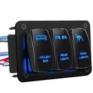 3 Gang Rocker Switch Panel Led Bar+rear Lights+rock Universal Utv. Fixed Price $15.99.