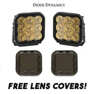 Diode Dynamics SS5 Amber Sport Universal Driving Light Kit W/ Smoked Lens Covers. Fixed Price $485.96.